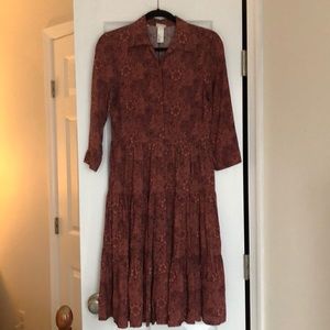 H&M Floral Button-down Dress